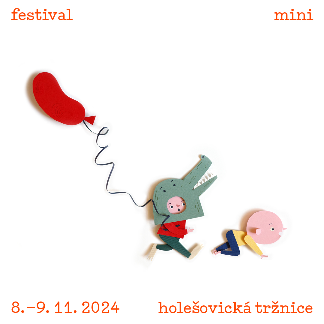 ilustrace autorské knihy Máma má vždycky pravdu (Labyrint) a pro vizuální identitu Festivalu Mini 2024